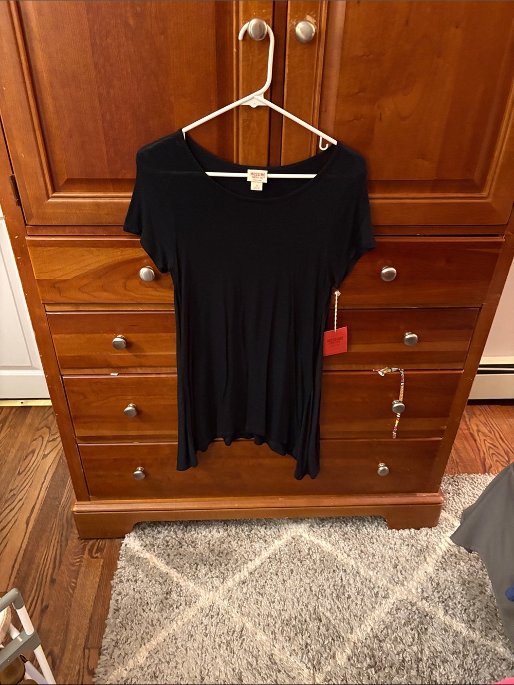 Mossimo Supply Co. Black Short Sleeve Tunic Top